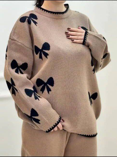 ست بافت پاپیون 🎀💞کد780 آدراپانا