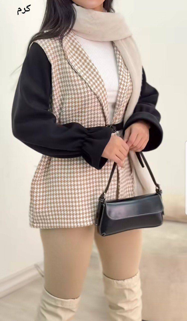 کت آستین فوتر 🎀💕کد 24096 ترمه