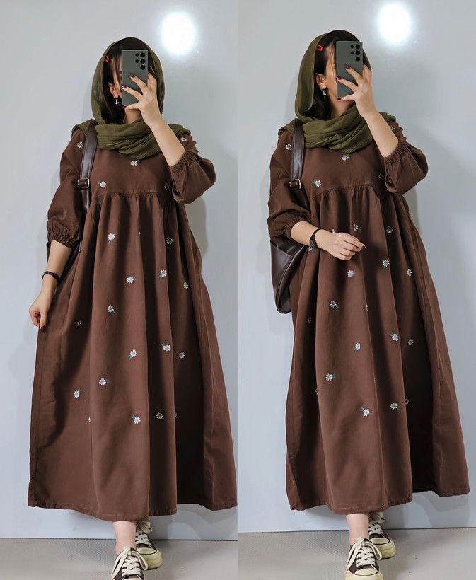 پیراهن ساحلی بابونه در رنگبندی 🥰🥰کد۱۸۳۸۵ راشین