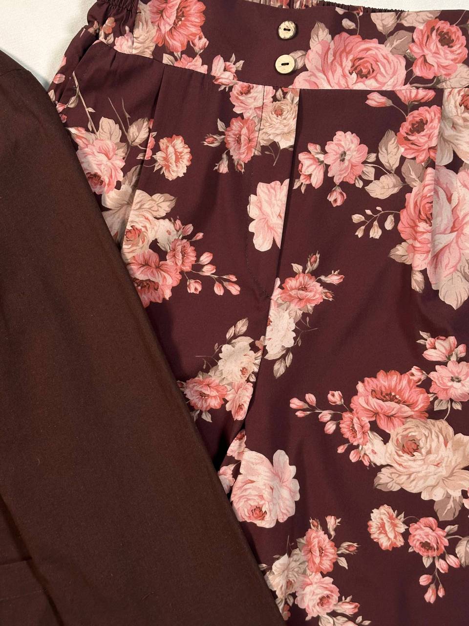 کت و شلوار بگ گلدار 💕🎀کد 23290 ترمه