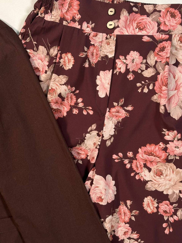 کت و شلوار بگ گلدار 💕🎀کد 23290 ترمه