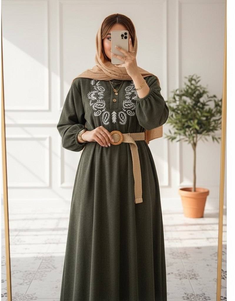 کفتان گلدوزی ترمه🌈 بارنگبندی و کیفیت عالی✅والی7607