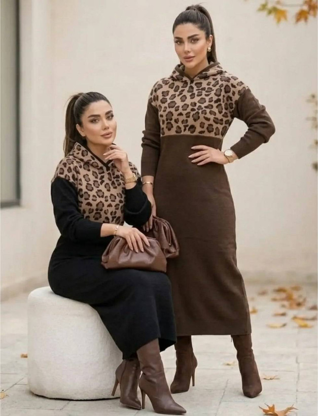 کفتان بافت پلنگی 💕💞کد782 آدراپانا