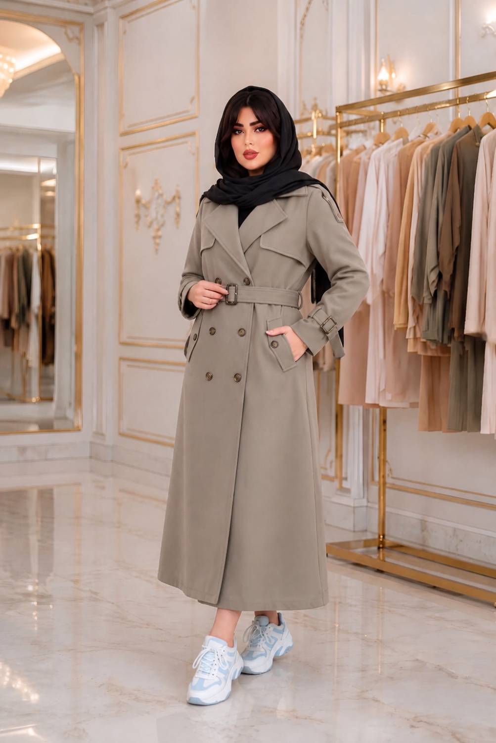 مانتو بلند بارانی ریزان😍✅کد 24173 ناز