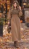 کفتان بافت پلنگی🧡🍂کد 23849 آرات