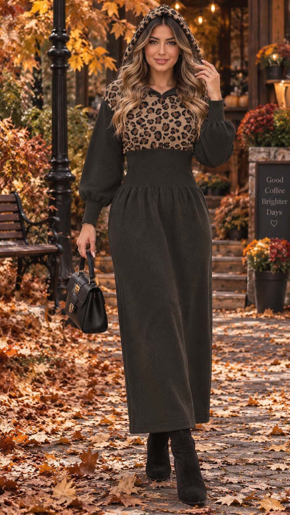 کفتان بافت پلنگی🧡🍂کد 23849 آرات