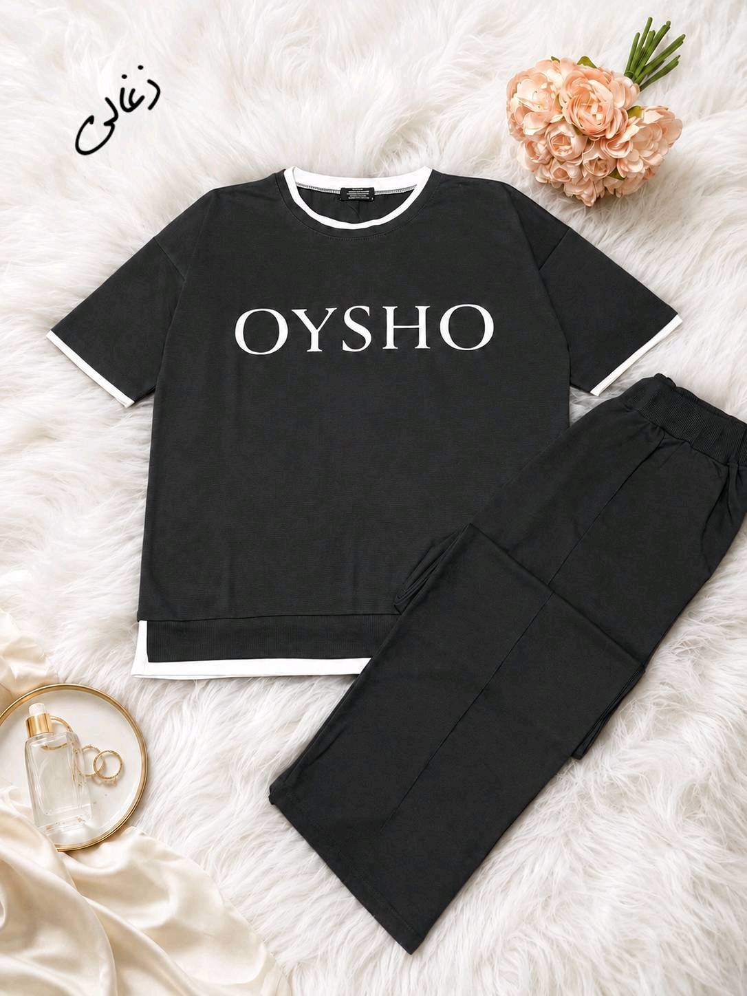 ست تیشرت شلوار اسپرت OYSHO دورس چهار فصل در رنگبندی 🥰🥰کد۱۵۸۰۳ دلتا