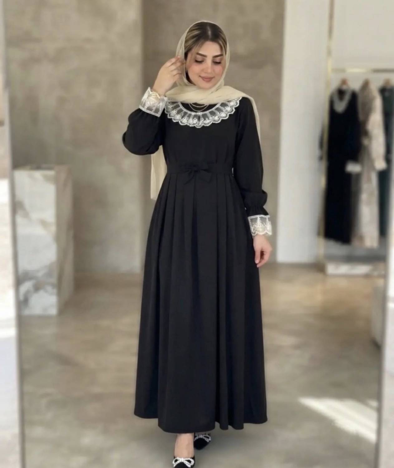 عبد یقه گیپور الیزه درجه یک در دو رنگ 🥰🥰کد۱۳۷۵۳ راشین