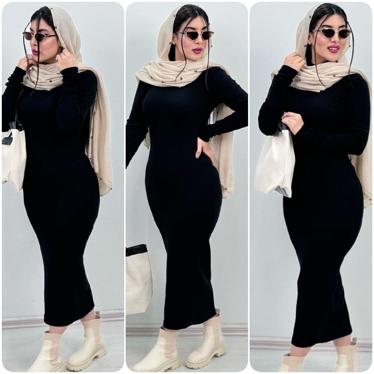 زیر مانتویی ماکسی یقه اسکی 🌿 با کیفیت عالی الیش✅24149
