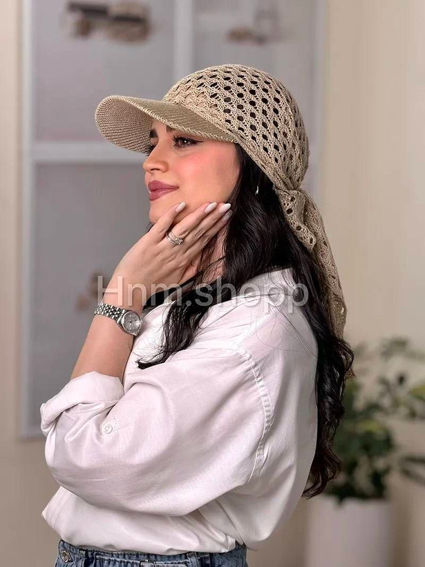 دورگ نقابدار قلاب بافی 🌿 با رنگ بندی و کیفیت عالی ✅الیش24208