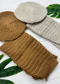 ست شال و کلاه آرکان🌿 با رنگبندی و کیفیت عالی✅ الیش1231