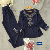 ست تونیک و شلوار مخمل شرمین 🌿 با کیفیت عالی ✅ والی4730