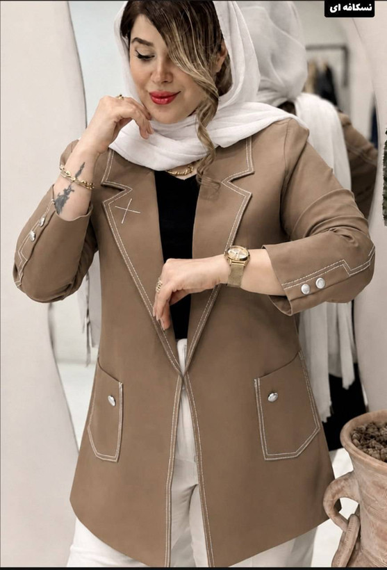 مانتو کتی کوثر جنس مازراتی و رنگبندی😎👌🏻کد 13682 ناز