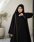 مانتو عبایی مغزی دوزی شده کد 3181راشی🛍🌈💯🎀