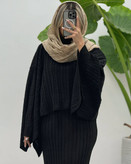 بافت لامیا تکرنگ مشکی 🤩🤩 کد ۲۴۴۲۶ راش