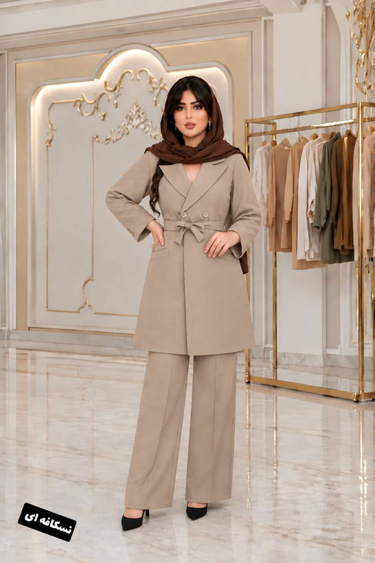 مانتو شلوار نیهان جنس فاستونی🥰💕کد 24413 ناز