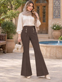 شلوار بوتکات کمر دکمهای🌿 با رنگ بندی و کیفیت عالی✅ والی2625