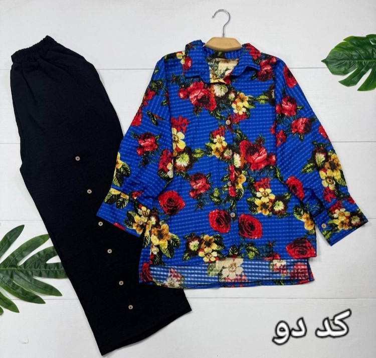 ست شومیز و شلوار های🌜🌼 با رنگ بندی و کیفیت عالی ✅الیش12029