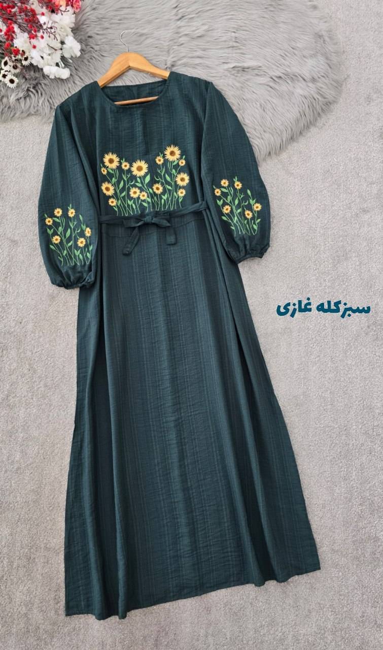 کفتان گلدوزی آروشا🌿 با رنگ بندی و کیفیت عالی ✅ والی5839