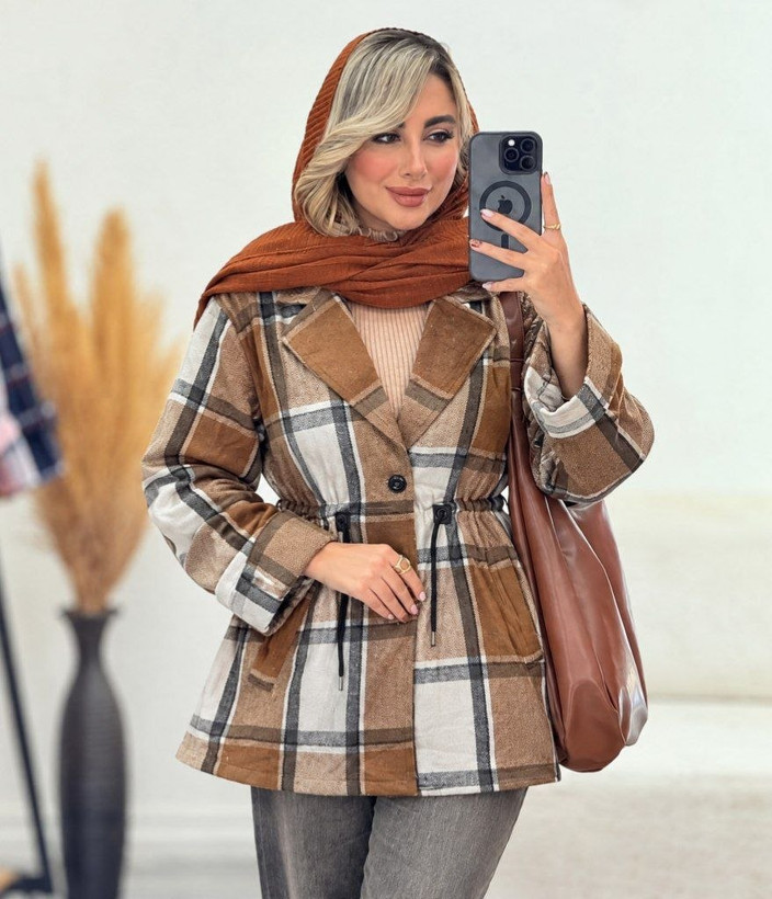 مانتو پشمی آلوینا🌿 با رنگ بندی و کیفیت عالی ✅ الیش24527