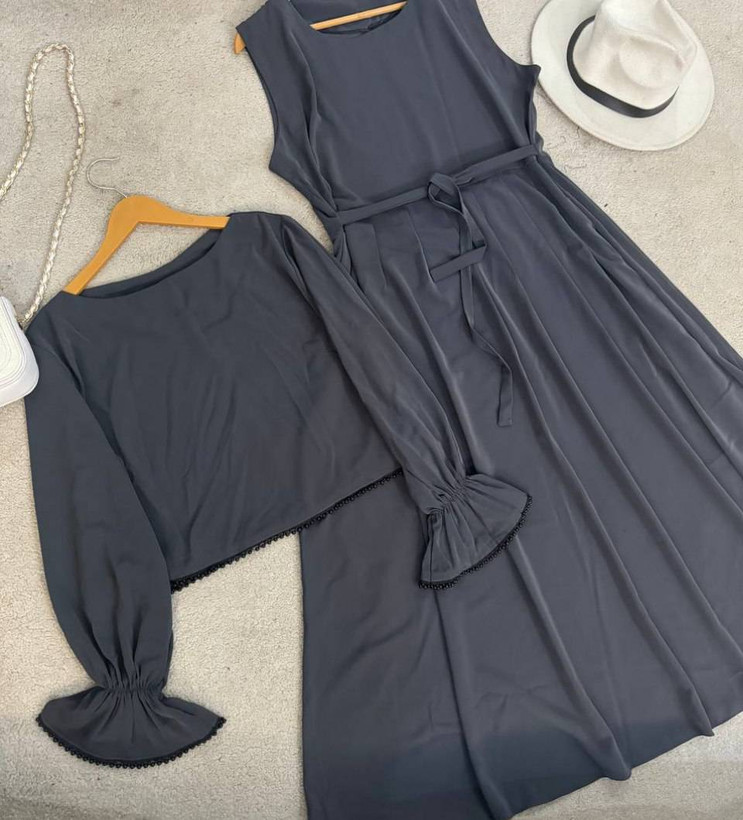 ست سارافون و رویه لیلیوم در رنگبندی 😍✅کد 16952 ناز