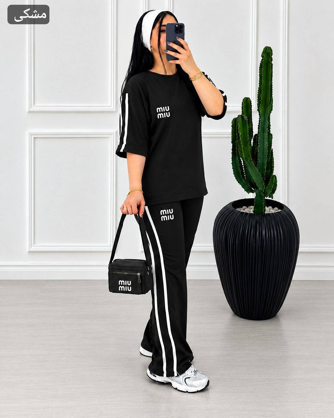ست بلیز شلوار miu miبا پارچه ای عالی 😍🌺😍