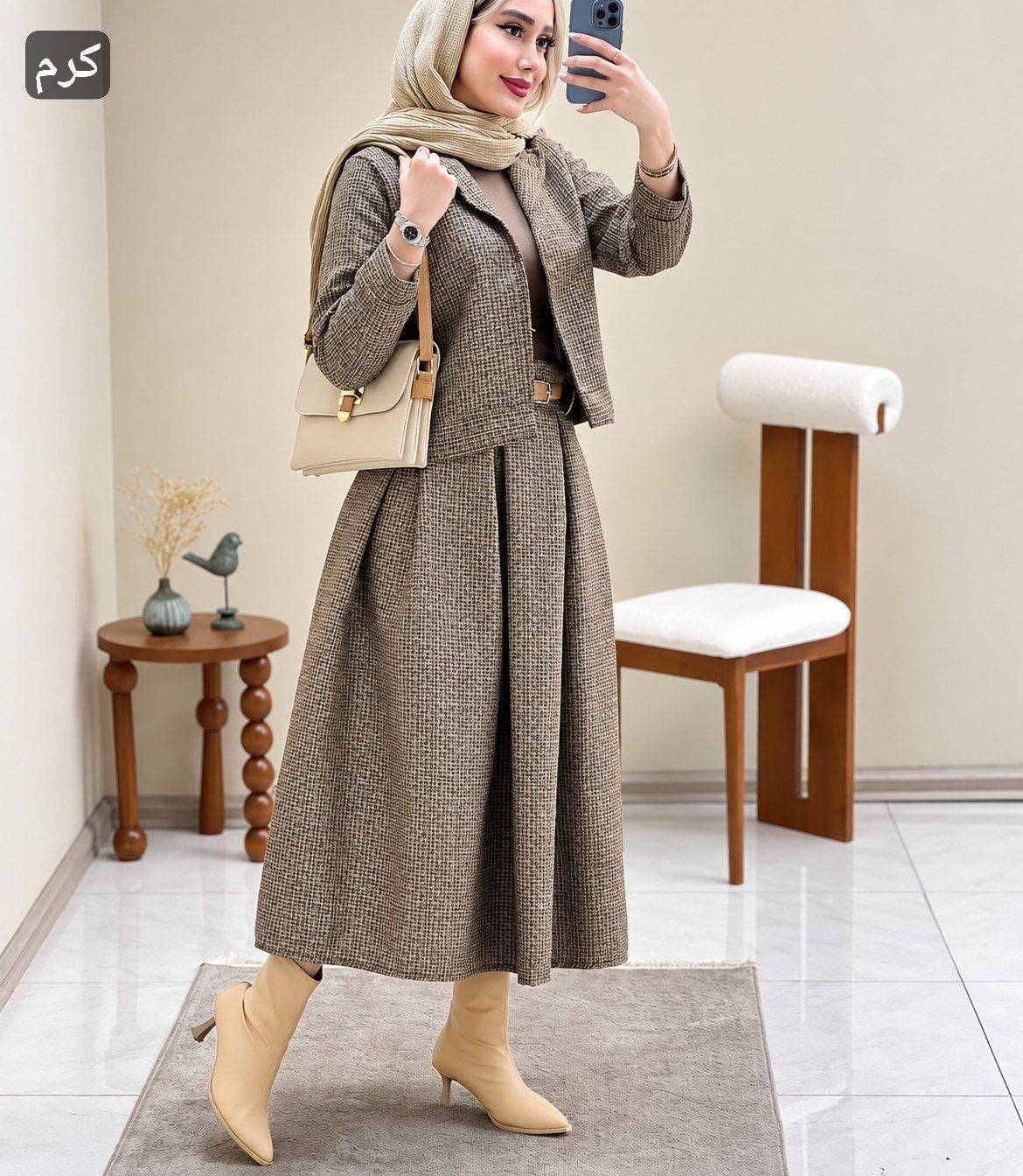 ست کت دامن ریما زیبا🌺😍🌺😍24606شایسته