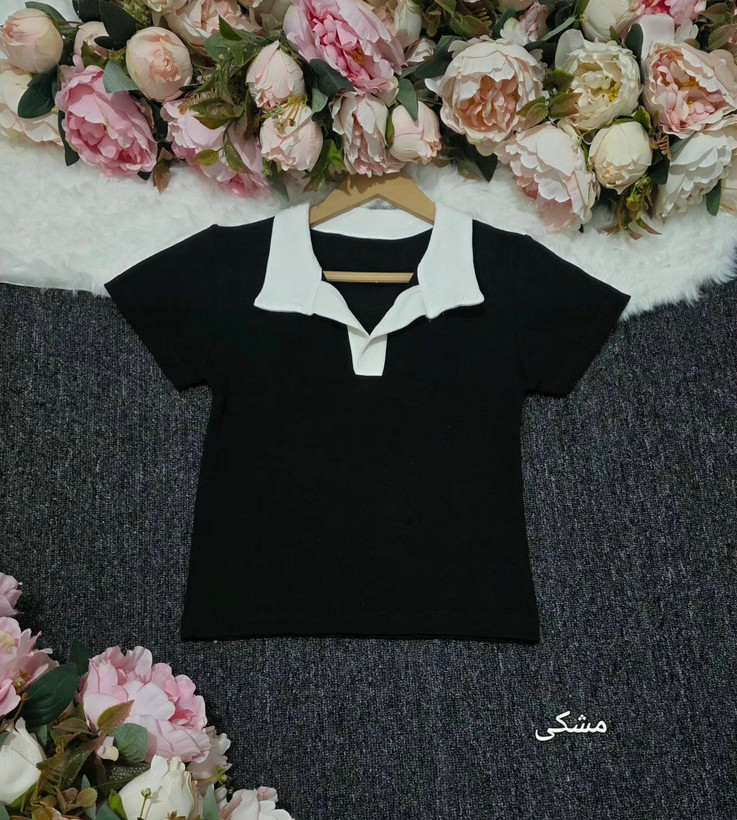 پولوشرت ارایانا جنس نخ پنبه کبریتی😍♥✨کد 21610 آرات