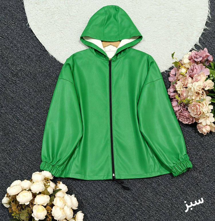 کاپشن چرم ۳۳۷تکرنگ 🌈🌈کد۲۴۶۲۳ لی