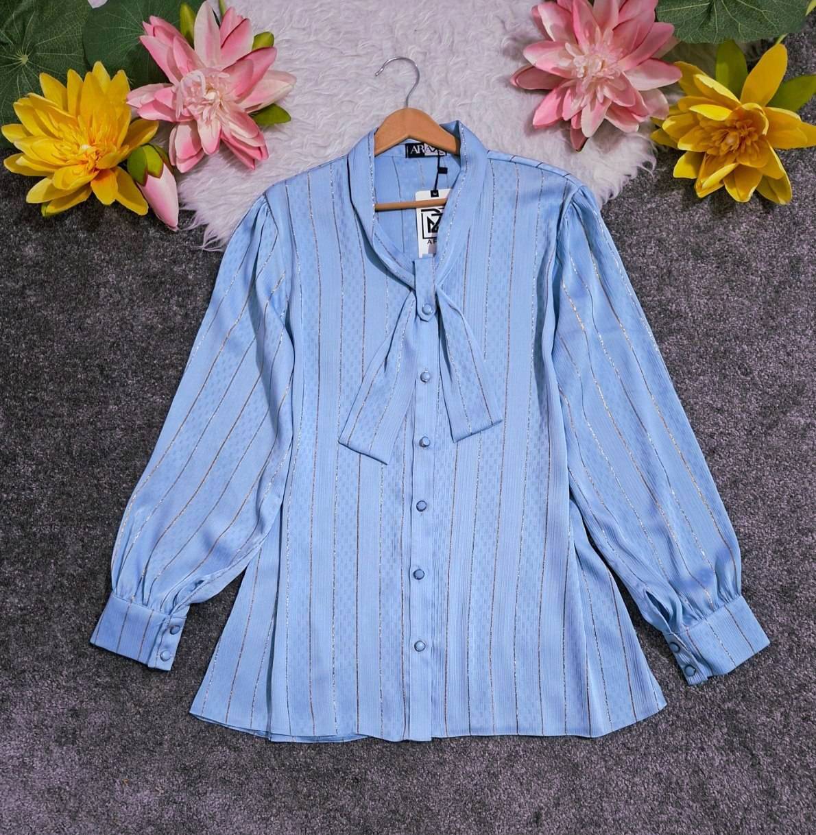 شومیز جلو دکمه کراواتی مجلسی😍🌺😍دخت۱۱۷۳