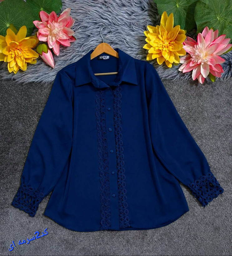 شومیز ساتن بسیار شیک و زیبا😍🌺😍دخت ۱۱۵۷