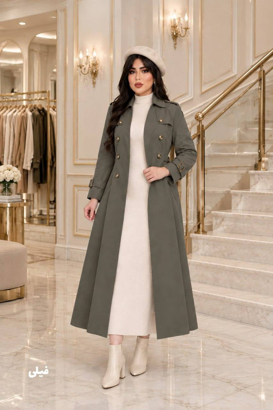 بارانی بلند صدف😍♥کد 24567 ناز