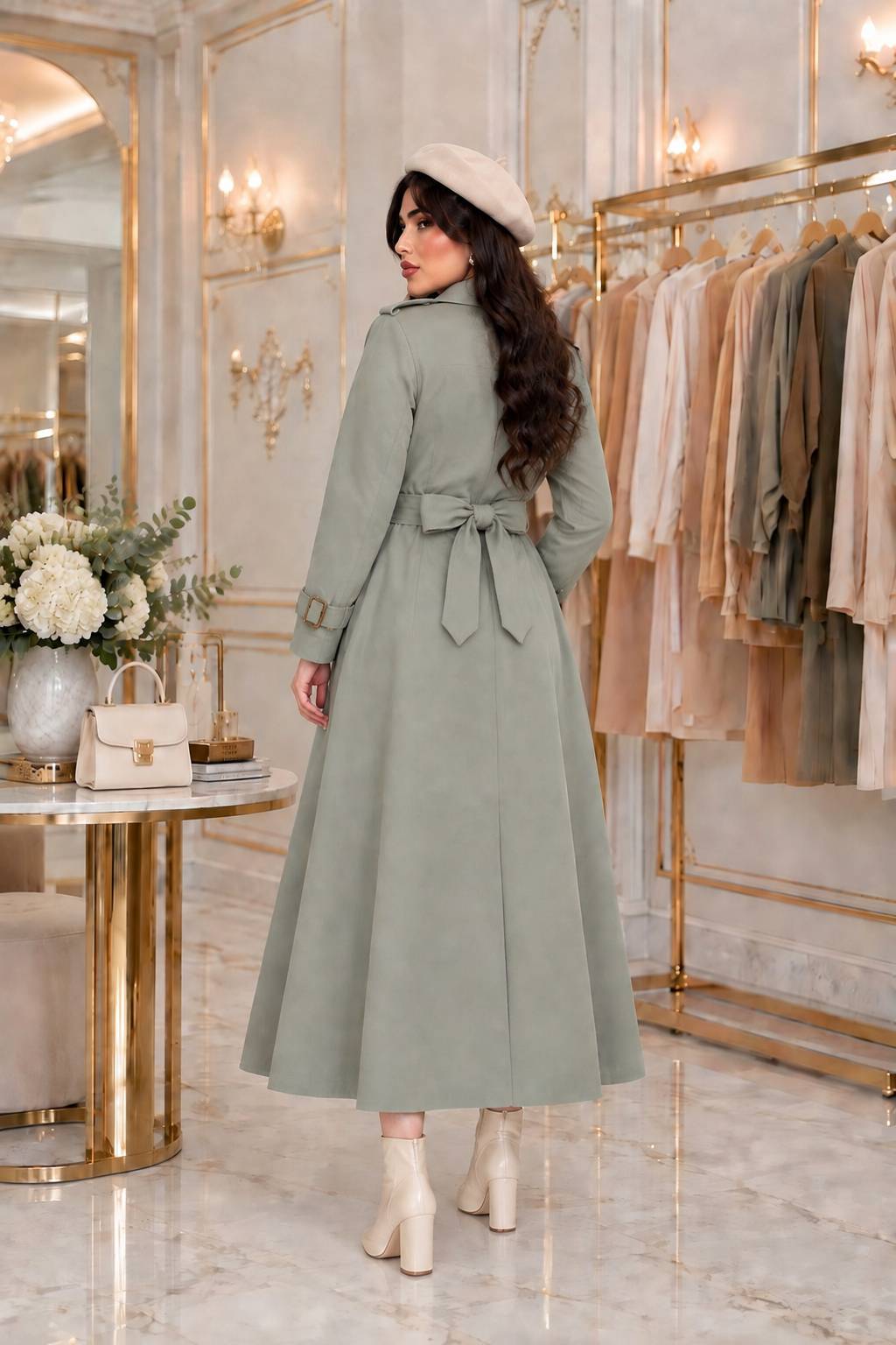 بارانی بلند صدف😍♥کد 24567 ناز