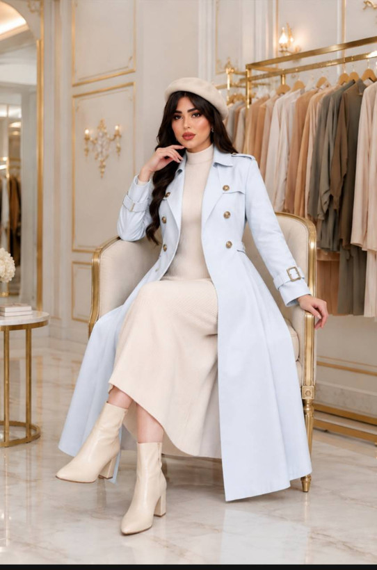 بارانی بلند صدف😍♥کد 24567 ناز