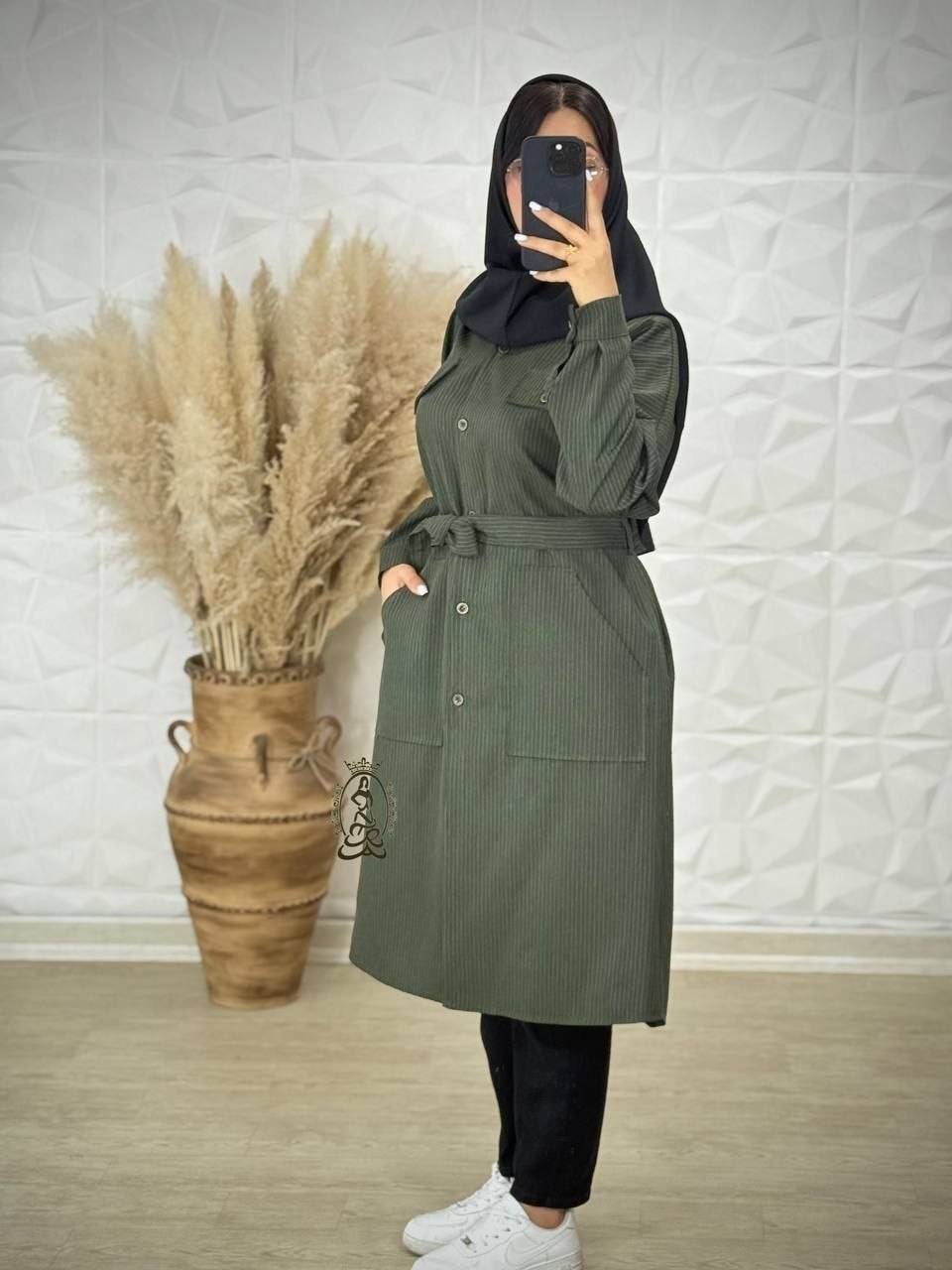 مانتو دیپلمات رنگی بلند و جذاب 😍🌺🌺39785پری