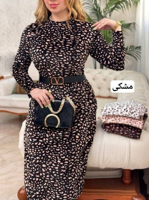 پیراهن مخمل سیسیل 🌿 با کیفیت عالی ✅ الیش24730