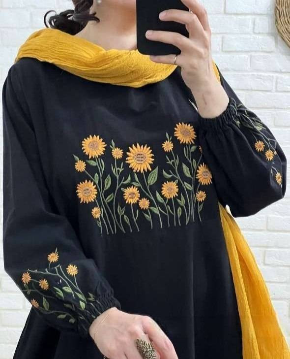 کفتان گلدوزی اروشا 🌿 با رنگبندی و کیفیت بسیار عالی ✅والی۳