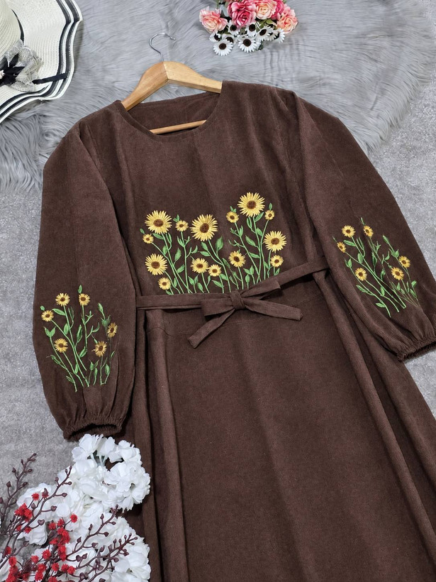 کفتان گلدوزی اروشا 🌿 با رنگبندی و کیفیت بسیار عالی ✅والی۳