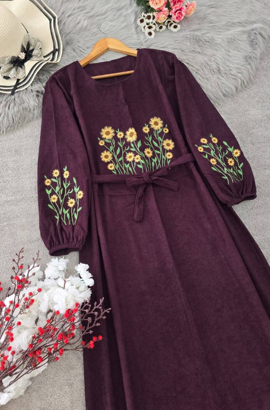 کفتان گلدوزی اروشا 🌿 با رنگبندی و کیفیت بسیار عالی ✅والی۳