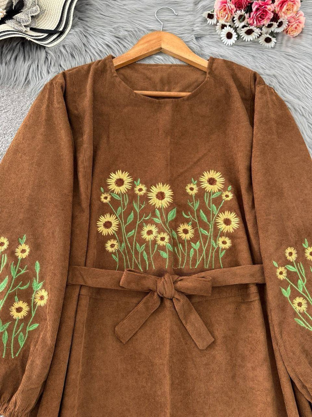 کفتان گلدوزی اروشا 🌿 با رنگبندی و کیفیت بسیار عالی ✅والی۳