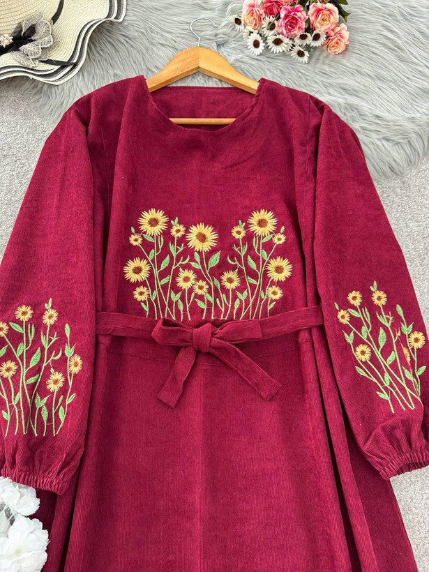 کفتان گلدوزی اروشا 🌿 با رنگبندی و کیفیت بسیار عالی ✅والی۳