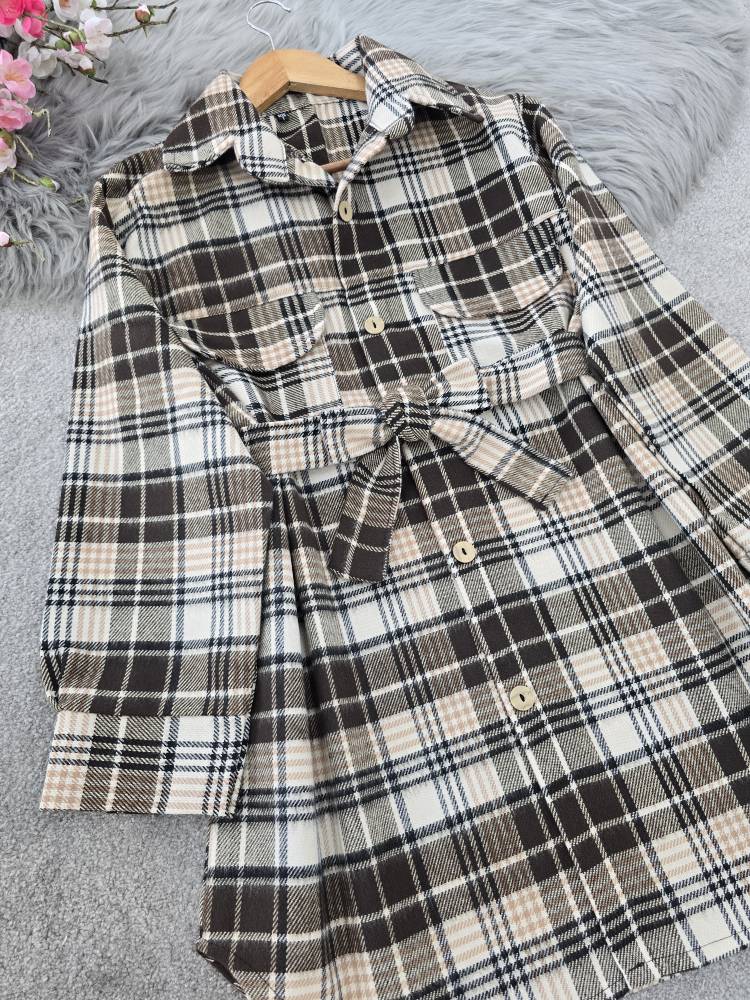 شکت پشمی کمربند دار🌿 با کیفیت عالی ✅ والی24760
