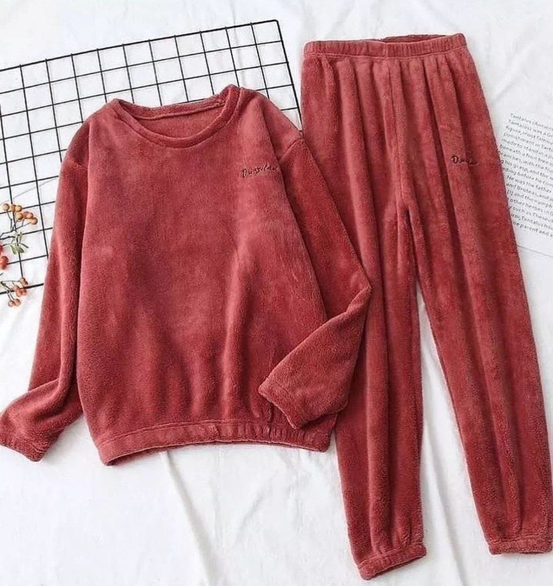 ست بلوز و شلوار تدی🐻 با رنگ بندی و کیفیت عالی✅ الیش3173