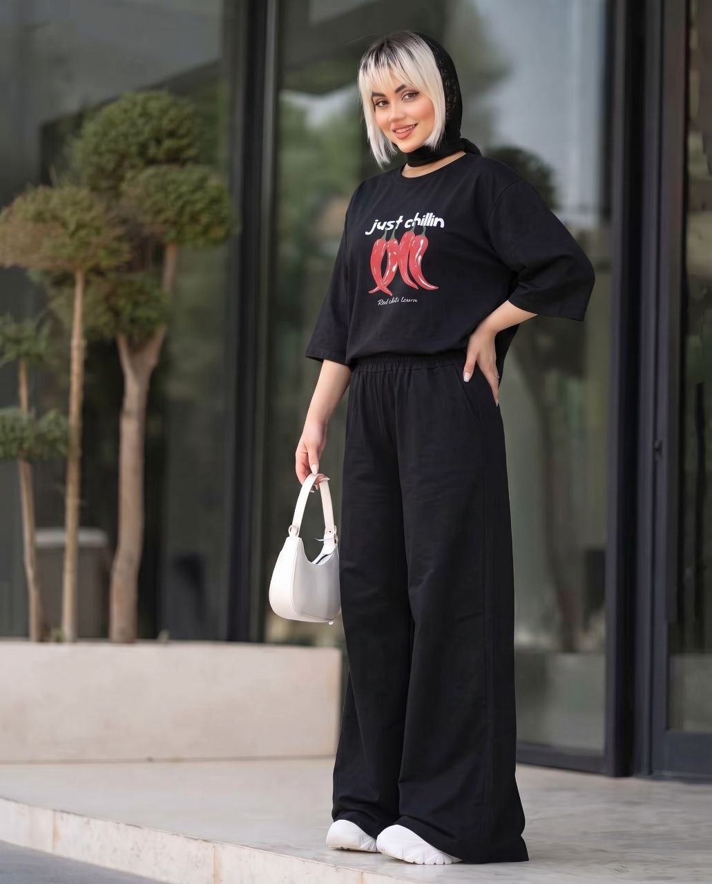 ست تیشرت و شلوار فلفل 🌿 با کیفیت عالی ✅ الیش24809