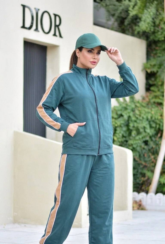 ست هودی و شلوار سرشانه کرم 🌿 با کیفیت عالی ✅ ارغوان 100963