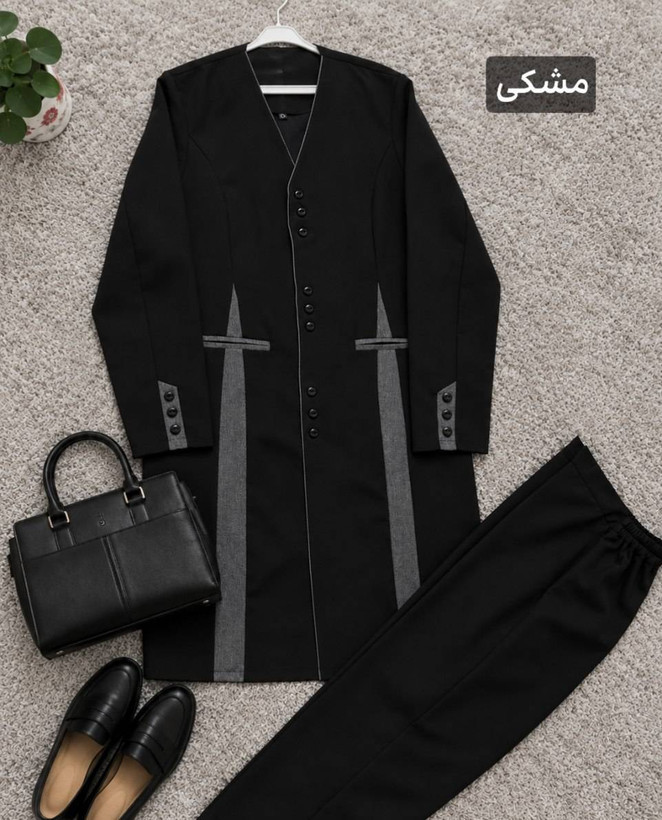 ست مانتو و شلوار اداری نفس 🌿با کیفیت عالی ✅ ارغوان 101023