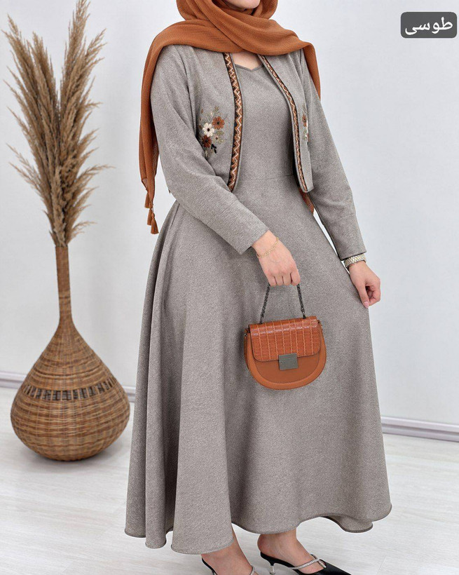 ست کت سارافون گلدوزی ژیوا با کیفیت عالی🌺🌱7326شایسته