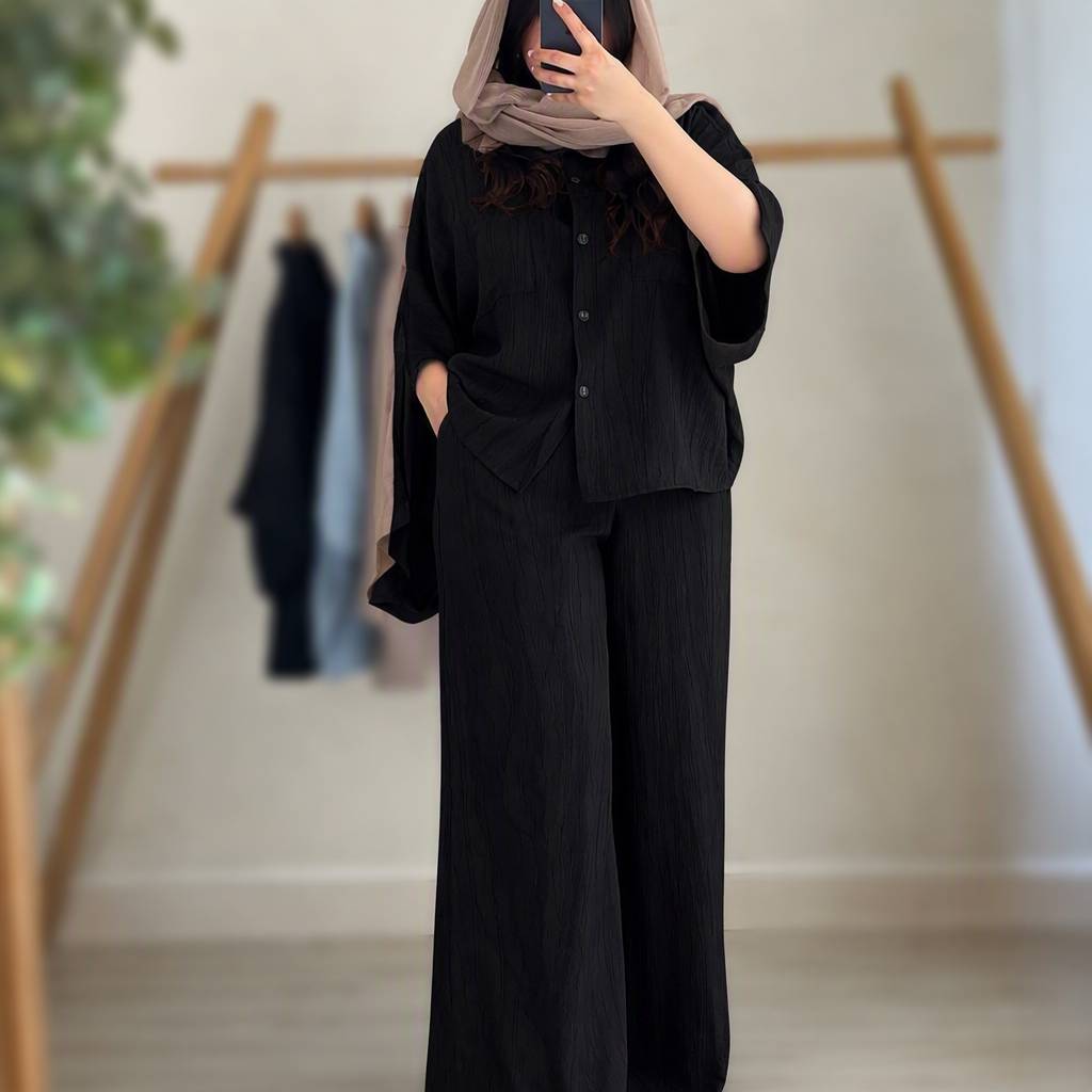 ست یسنا طرح موج بسیار زیبا و شیک😍🌺چیچک۲۲۷۶۲