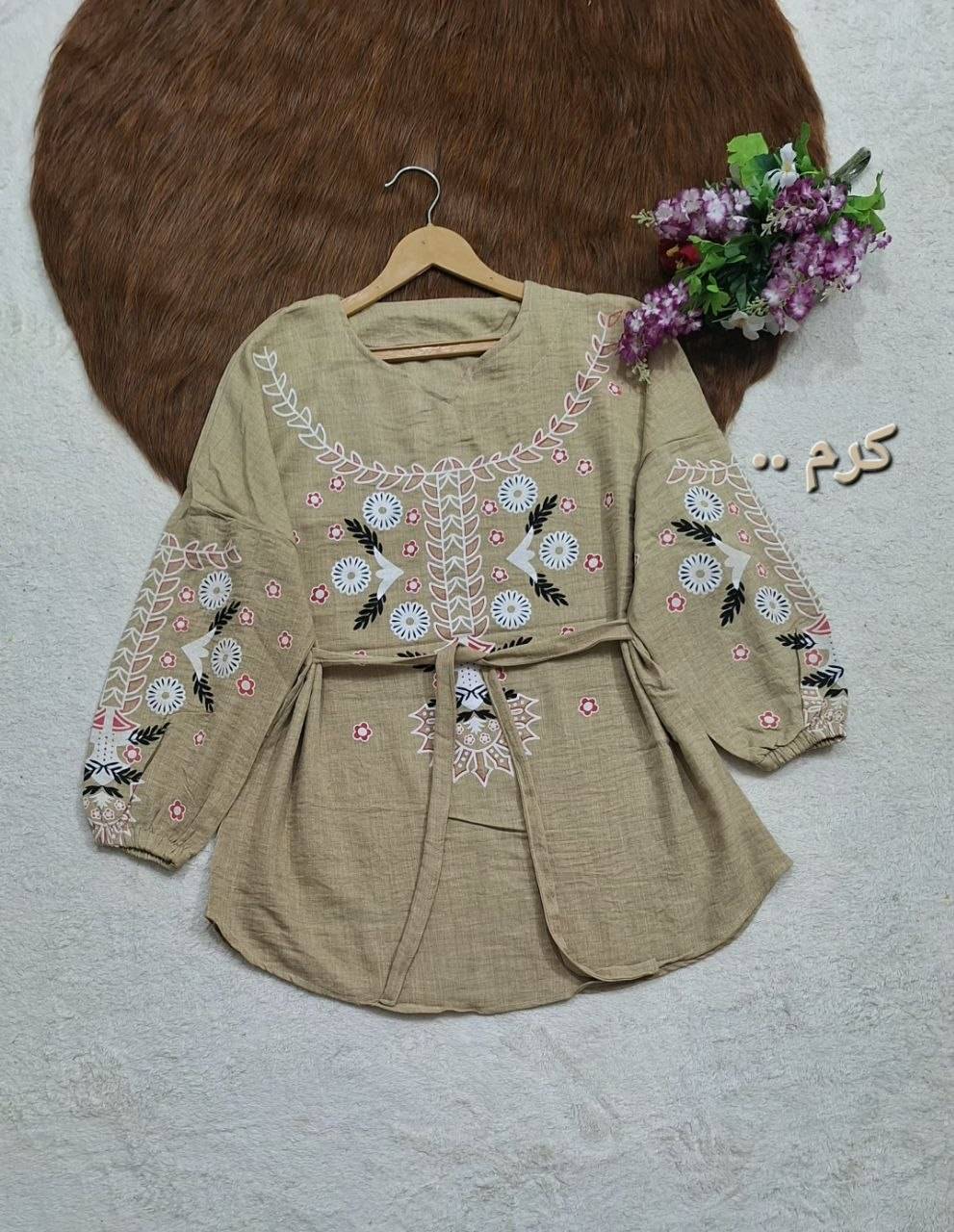 تونیک چاپی رنگی آرامش 🎀💞کد 84560 شیک و مد