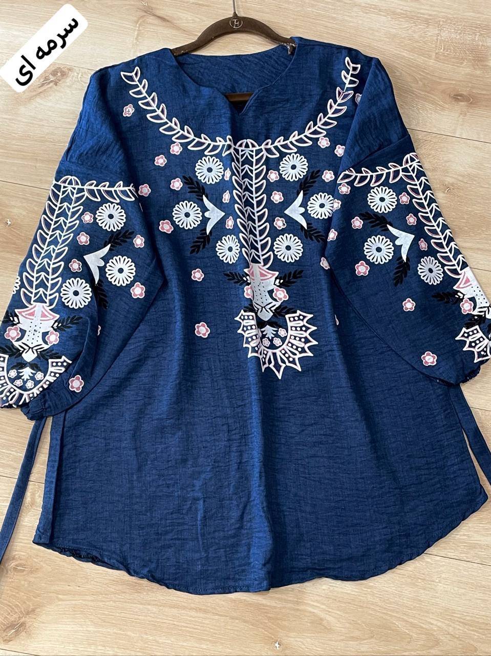 تونیک چاپی رنگی آرامش 🎀💞کد 84560 شیک و مد